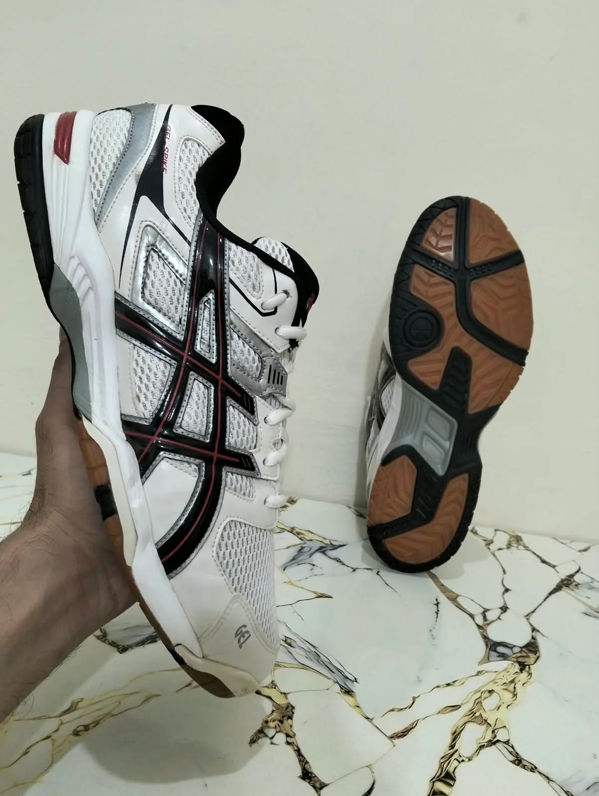 ASICS GEL SPIKE 2 WHITE view 3
