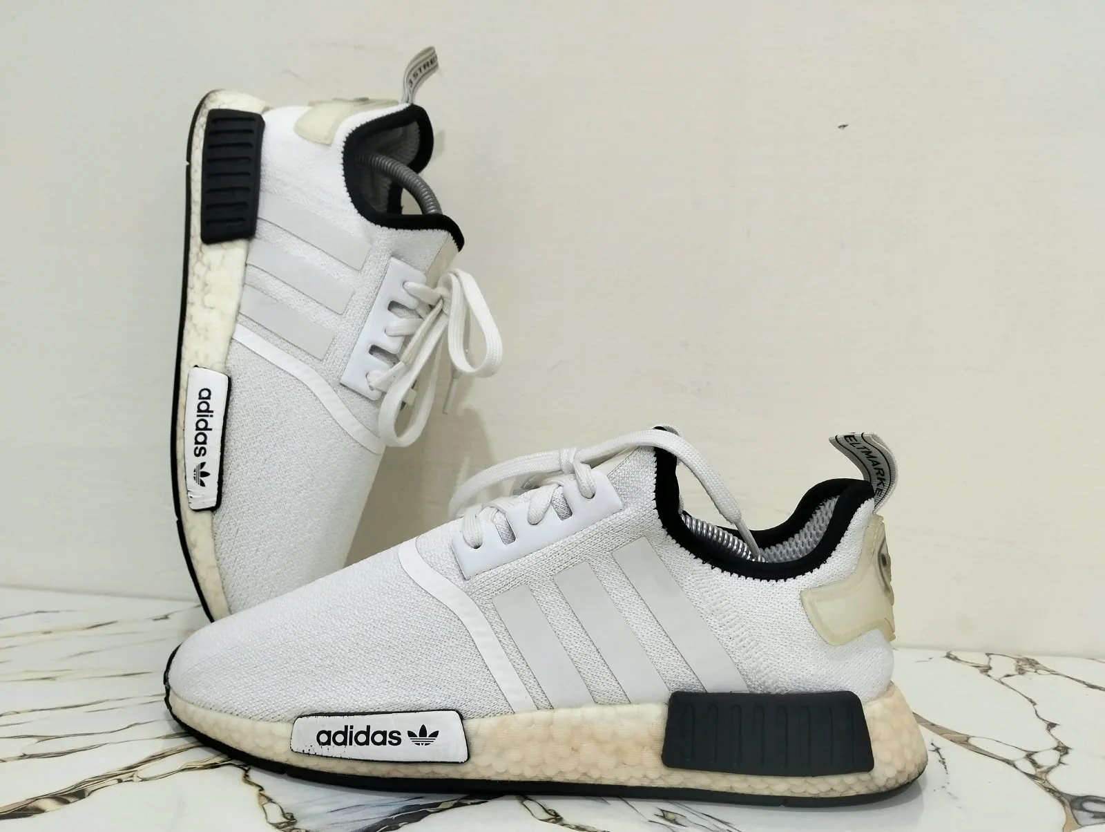 ADIDAS NMD R1 BOOST WHITE view 3