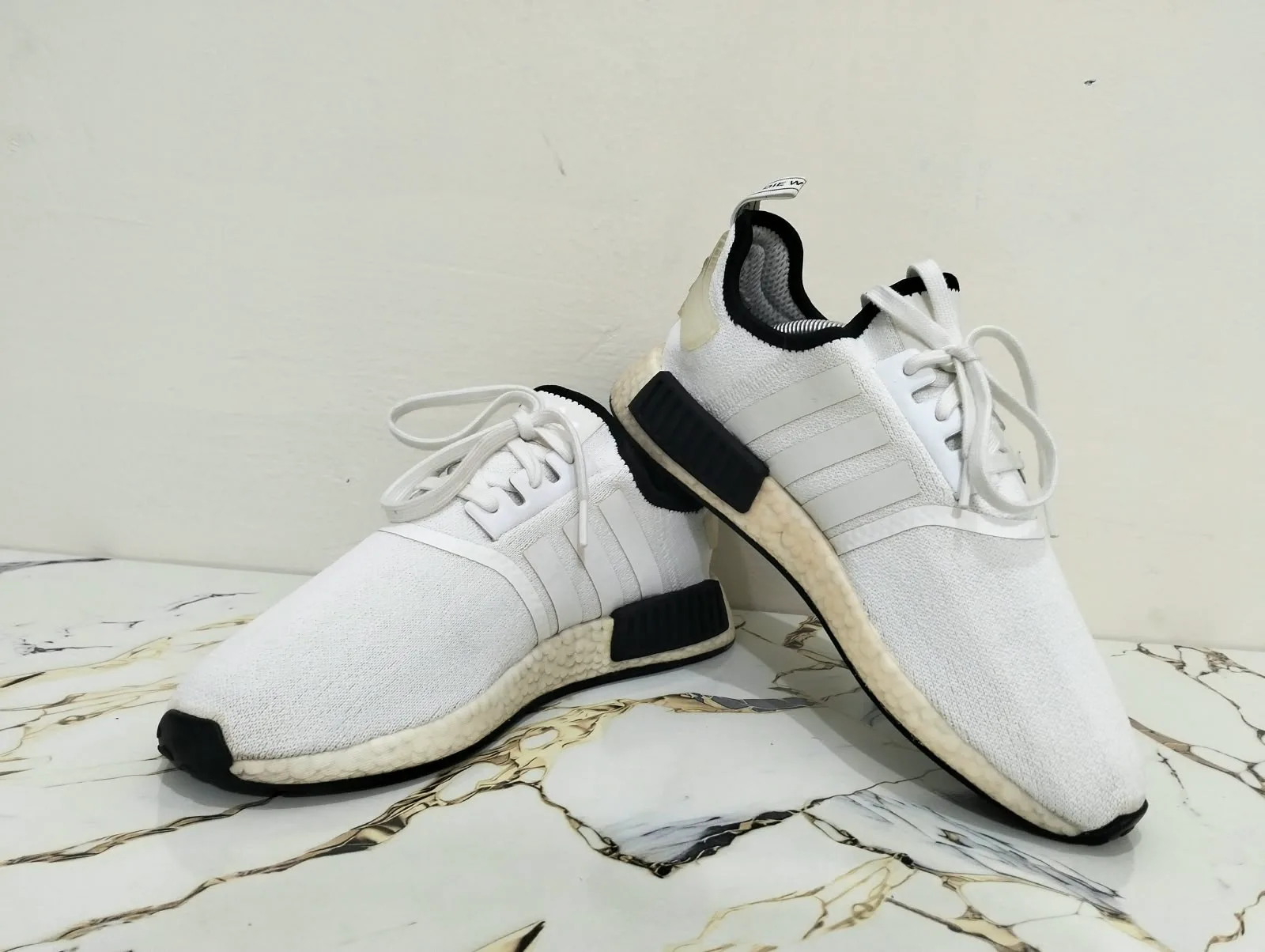ADIDAS NMD R1 BOOST WHITE view 4