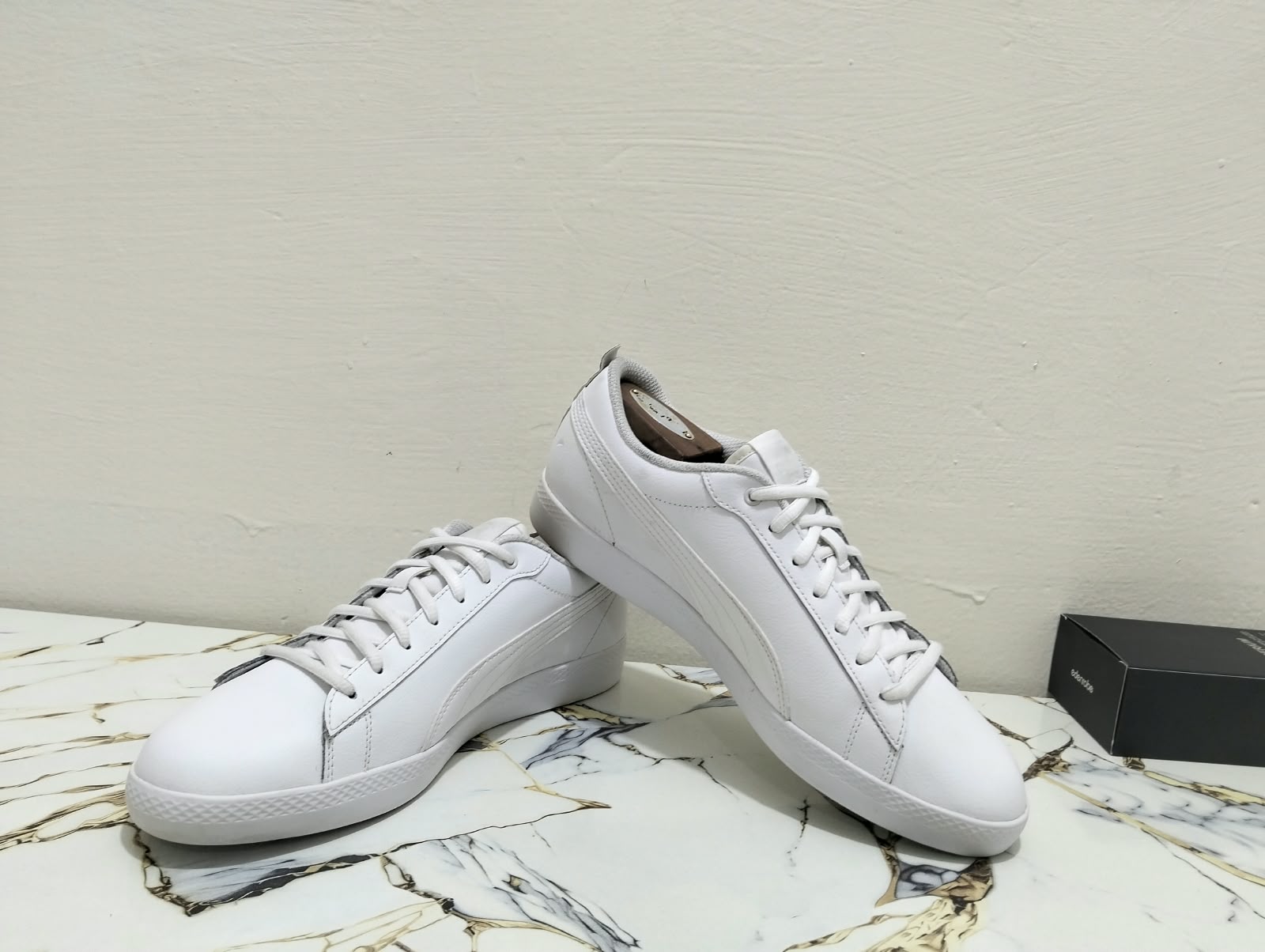 PUMA SMASH V2 SNEAKERS FULL WHITE view 5