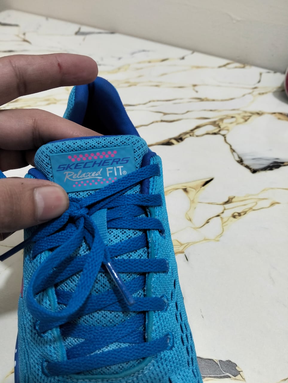 SKECHERS RELAXED FIT BLUE view 4