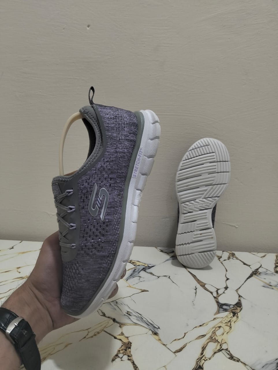 SKECHERS GLIDE STRETCH FIT PURPLE view 5