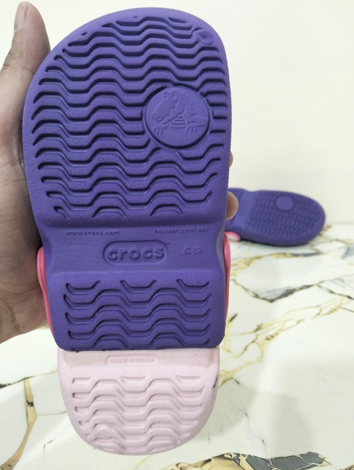 CROCS KIDS CLOGS BABY GIRL BLUE PINK view 3