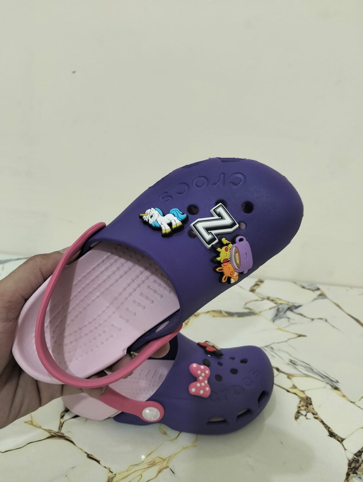 CROCS KIDS CLOGS BABY GIRL BLUE PINK view 4